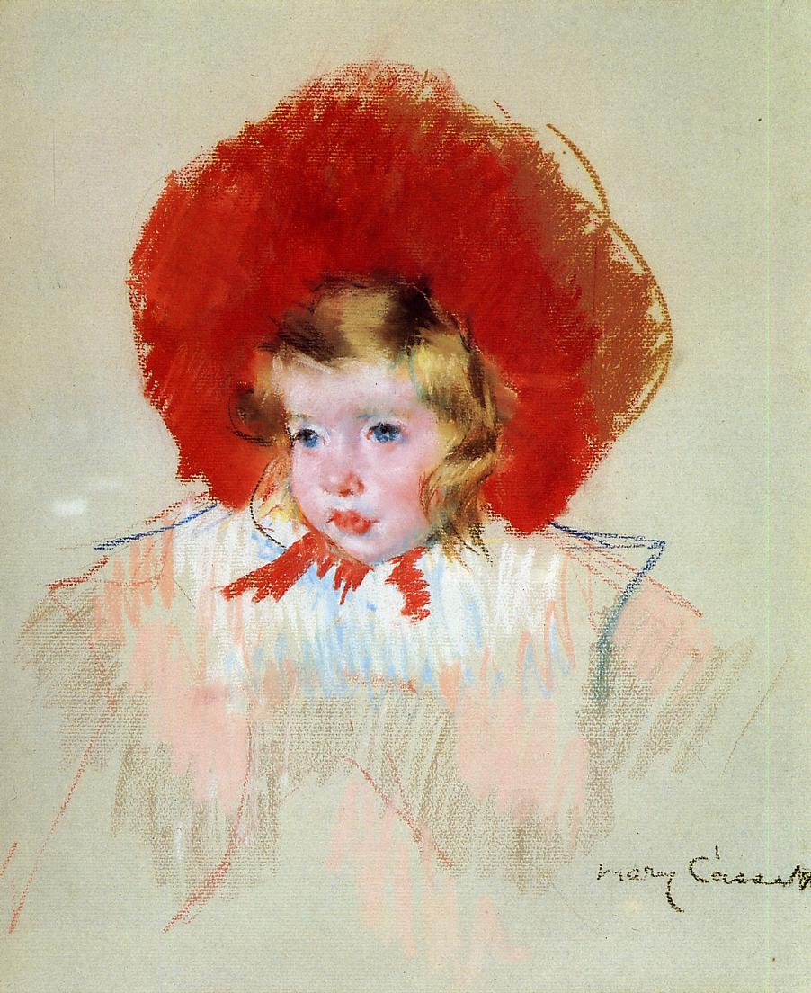Child with Red Hat - Mary Cassatt Painting on Canvas